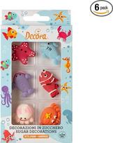 „Decora 0500161“ jūros gyvūnų formos cukraus papuošalai, 6 vnt. pakuotė