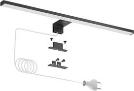 „DEELUX“ LED vonios veidrodžio lempa su jutikliniu jungikliu, maitinimo kabeliu (60 cm), 15 W, 1200 lm