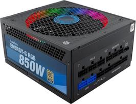 „Deep Gaming Energy-G PC“ 850 W, „80 Plus Gold“, visiškai modulinis, su ARGB apšvietimu, ATX 12 V maitinimo blokas, suderinamas su „Nvidia RTX“ 30 serijos plokštėmis, juodos spalvos