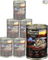 „Dehner Wild Nature“ šlapias šunų maistas, jaunikliams / suaugusiems / senjorams, įvairių rūšių ir dydžių