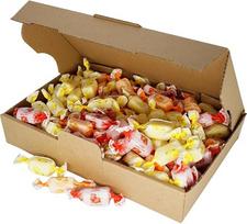 „Deine Naschbox“ | Cukraus neturintys vaisių sulčių karamelės | 500 g, supakuotos į dėžutę | XL vaisių saldainių rinkinys | Kramtomieji saldainiai | 3 rūšių rinkinys | Be papildomos išorinės pakuotės