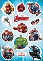 „Dekozauber24“ „Avengers“ valgomieji keksų papuošimai, 13 vnt. pakuotė, tortų papuošimai, keksai ir kapkeikai vaikų gimtadieniams, vegetariški, superherojų vakarėlio papuošimai, „Marvel“