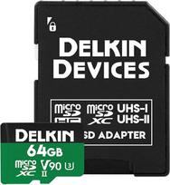„Delkin“ 64GB „Power“ microSDXC UHS-II (V90) atminties kortelė (DDMSDG200064)