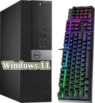 „Dell Optiplex 7040 SFF“ mažo dydžio stalinis kompiuteris, „Intel Quad Core i5-6500“ 3,2 GHz (iki 3,6 GHz), 8GB RAM, 256GB SSD, 4K palaikymas, QWERTY klaviatūra, „Win11 Pro“ (atnaujintas)