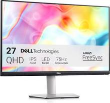 „Dell S2722DC“ 27 colių USB-C monitorius, QHD 2560 x 1440, 75 Hz, 4 ms (Extreme), IPS su apsauga nuo atspindžių, 16:9, 2 x HDMI, USB-C, platininis sidabras