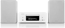 „Denon“ CEOL N-12DAB „Hi-Fi“ komplektas su garsiakalbiais – balta spalva