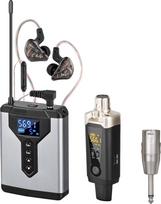 „Depusheng T9-2“ belaidė ausinių stebėjimo sistema su siųstuvo spaustuku ant imtuvo, automatiniu suporavimu; ausinių stebėjimo sistema, skirta studijoms, gitaristams, DJ-ams ir gyviems pasirodymams (1)