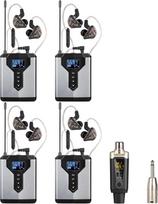 „Depusheng T9-2“ belaidė ausinių stebėjimo sistema su siųstuvo spaustuku ant imtuvo, automatiniu suporavimu; ausinių stebėjimo sistema, skirta studijoms, gitaristams, DJ-ams ir gyviems pasirodymams (4)