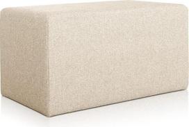 „Deshome“ pufas-taburetė-pėdų atrama, 83 x 43 x 44 cm, vandeniui atsparus audinys: šiuolaikiško dizaino pufas, skirtas sofai, svetainei ir miegamajam. „Pouffe Pouffe Minerva“, smėlio spalvos