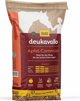 „Deukavallo“ obuolių kukurūzų muslis, 20 kg. Arklių muslis. Arklių pašaras. Mažesnio baltymų kiekio arklių muslis su skaniais obuoliais. Arklių papildomas pašaras.