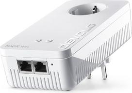 „Devolo Magic 1 Wi-Fi“: galingas „Powerline“ tinklo išplėtimo adapteris su „WLAN“ funkcija, iki 1200Mbit/s „Wi-Fi AC“, 2 „Fast Ethernet“ LAN jungtys, integruota rozetė, „Mesh Wi-Fi“, prieigos taškas, baltos spalvos