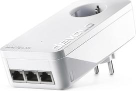 „Devolo Magic 2 LAN triple“: išplėtimo adapteris, skirtas stabiliam namų tinklui per elektros liniją, einančią per sienas ir lubas, „G.hn“ technologija, 3 gigabito LAN jungtys