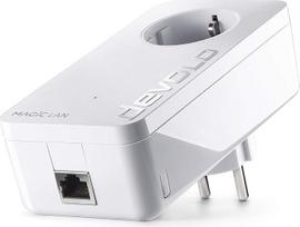 „devolo Magic 2-2400 LAN Single Adapter“: signalo stiprintuvo adapteris, greitaeigis „Powerline“ sprendimas namų tinklui, idealiai tinka namų biurui, 2400Mbps, 1Gbit LAN prievadas, G.hn