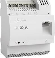 „devolo“ LAN „Powerline“ adapteris, „dLAN pro 1200 DINrail“ iki 1 200Mbit/s, „DIN Rail Powerlan“ adapteris, internetas iš paskirstymo dėžutės, pilkos spalvos
