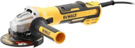 „Dewalt“ 1 700 W, 125 mm kampinis šlifuoklis DWE4357 (bešepetėlis variklis, nuo dulkių apsaugotos ritės su epoksidine derva, elektroninis stabdys ir sankaba, apsauginis dangtelis, papildoma rankena, greito atjungimo veržlė)