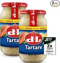„Devos Lemmens D & L“ tartaro padažas, 2 x 300 ml (600 ml) – puikiai tinka žuviai ir jūros gėrybėms