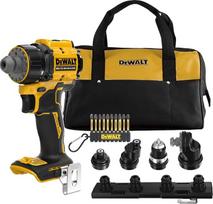 „DEWALT“ 18 V XR akumuliatorinis daugiafunkcinis gręžtuvas, be šepetėlių, su 4 keičiamais