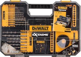 „DeWalt“ DEWDT70620T „Extreme“ gręžtuvų ir SDS rinkinys, 100 dalių, geltonas, vieno dydžio, 100 dalių rinkinys