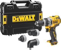 „Dewalt“ DCD703NT 12 V 2 greičių akumuliatorinis gręžtuvas (bešepetėlis variklis, su 4 keičiamais įrankių laikikliais, visiškai metalinė pavarų dėžė, komplektą sudaro metalinis diržo spaustukas ir „TSTAK“ dėžutė; akumuliatorius ir įkroviklis į komplektą n