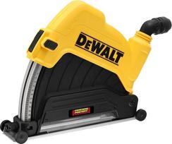 „Dewalt“ kampinio šlifuoklio apsauginis gaubtas DWE46229 (disko skersmuo – 230 mm, maks. pjovimo gylis – 60 mm, skirtas betonavimo darbams, sukamasis siurbimo jungtis, suderinamas su „AirLock“ sistema, didelė siurbimo anga)