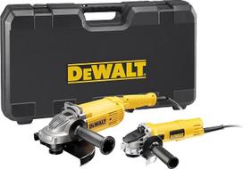 „Dewalt“ DWE49 4TWIN kampinis šlifuoklis, dviejų vienetų rinkinys (2 vnt.) / 230/125 mm