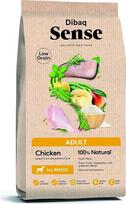 „Dibaq Sense Low Grain Chicken“ – visavertis maistas suaugusiems šunims, mažai grūdų, su ryžiais, be GMO, 12 kg