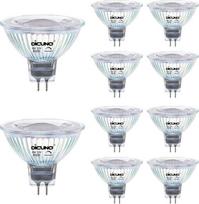 „DiCUNO“ GU5.3 LED lemputė su reguliuojamu šviesos stiprumu, 6 W (pakeičia 60 W), šaltai balta 6000 K, pakuotė