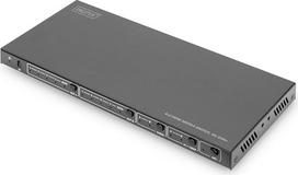 „DIGITUS“ HDMI matricos komutatorius 4x2 – 4 įėjimai, 2 išėjimai – UHD 4K 60 Hz | HDMI 2.0, HDCP 2.2 - HDR10+, HLG, ARC, „Dolby Vision“, EDID perjungimas - Garso išėjimas (Toslink S/PDIF, stereo 3,5 mm)