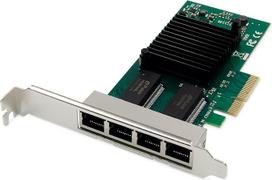 „DIGITUS“ serverio tinklo plokštė – 4 RJ45 prievadai – „Gigabit Ethernet“ – QoS