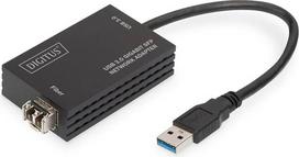 „DIGITUS“ USB 3.0 Gigabit SFP tinklo adapteriui reikalingas papildomas SFP modulis
