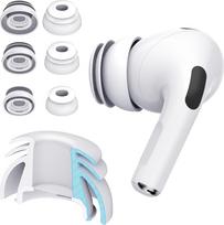 „diofit Premium“ ausų kamštukai su keliais flanšais, suderinami su „Apple AirPods Pro 1“ ir „2“ (įvairių dydžių rinkinys (S, M, L))