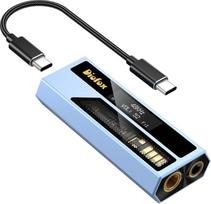 „Diofox“ USB-C DAC ausinių stiprintuvas, nešiojamas garso dekoderis, „Hi-Fi“ be nuostolių garso kokybė, ES9028Q2M lustas, 3,5 mm ir 4,4 mm dvigubas ausinių išėjimas, skirtas kompiuteriams, mobiliesiems telefonams ir „iPad“ (mėlynas)