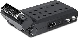 „DIPROGRESS DPT202SB“ skaitmeninis antžeminis „Scart Stick“ DVB-T2 H.265/HEVC „Main 10“ su universaliu nuotolinio valdymo pultu, skirtas televizoriui