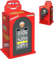 „Disney Cars“ „Lightning McQueen“ naktinis staliukas – „Dinoco“ degalų kolonėlės dizaino vaikų naktinis staliukas su dviejų lygių lentynomis, originalus staliukas vaikų kambariui, oficialiai licencijuoti namų baldai