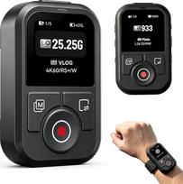 „DJI Action“ „Bluetooth“ nuotolinio valdymo pultas: 60 m veikimo nuotolis, spalvotas ekranas, 8 val. baterijos veikimo laikas | Nuotolinio valdymo pultas veiksmo kamerai, 5 ryškumo lygiai, valdo 5 kameras, atsparus vandeniui, skirtas „DJI Action 6/5 Pro/4