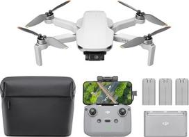 „DJI Mini 4K Fly More Combo“ rinkinys, trys akumuliatoriai, svoris mažesnis nei 249 g | Dronas su 4K UHD kamera, skirtas suaugusiems, 3 ašių stabilizatorius, vaizdo perdavimas 10 km atstumu, automatinis grįžimas, 93 min. skrydžio trukmė