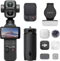 „DJI Osmo Pocket 4P Vlog Combo“ – vlogų kamera su dviem objektyvais, kinematografine 4K raiška