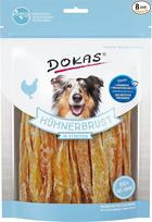 „DOKAS“ be grūdų aukščiausios kokybės užkandžiai šunims juostelėmis – puikiai tinka tarp maitinimų, 8 x 250 g