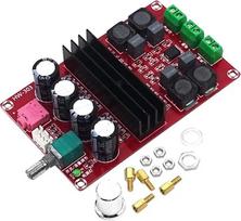 „Dollatek“ 2 * 100 W TPA3116 D2 dviejų kanalų skaitmeninis garso stiprintuvo plokštė, 12 V DC, 24 V