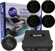 „Dolphin Car Van“ priekiniai parkavimo jutikliai su ilgesniais 6 m laidais ir parkavimo jungikliu, 32 spalvų variantai (JK) (blizgus juodas)