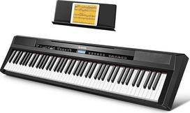 „Donner DEP-20“ skaitmeninis pianinas, 88 klavišai, plaktukinis mechanizmas, svorio jausmą suteikianti elektroninio pianino klaviatūra pradedantiesiems su pedalu, tikro pianino jausmas