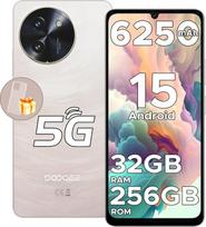 „DOOGEE Note 59 Pro 5G“ išmanusis telefonas (be sutarties, „Android 15“), 32GB + 256GB (išplečiama iki 2 TB), aštuonių branduolių procesorius, 6,75 colių HD+ ekranas (120 Hz), 6250 mAh baterija, 16 MP + 8 MP kamera, 8,6 mm