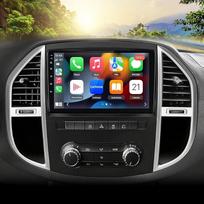 „Doppel Din“ „CarPlay“ suderinamas automobilių radijas, skirtas „Vito 3 W447“ (2014–2020 m.) modeliams. Belaidis „CarPlay“ ir „Android Auto“, 10 colių jutiklinis ekranas, automobilių radijas, garso imtuvas, GPS navigacija su „Mirror Link“/SWC/FM + atbulin