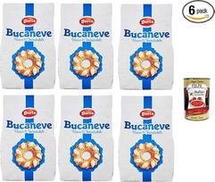 „Doria Bucaneve“ sausainiai su cukrumi, 6 x 400 g, sausainiai, užkandžiai + itališkas gurmaniškas „Polpa“, 400 g