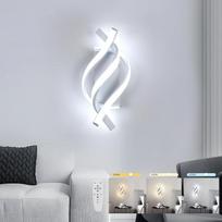 „Dorlink“ modernus LED sieninis šviestuvas su nuotolinio valdymo pultu, 3 spalvų temperatūromis ir reguliuojamu šviesos stiprumu, 22 W, 1320 LM, su vidine spiraline aliuminio jungtimi, skirtas naudoti patalpose: svetainėje, miegamajame