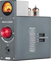 „Douk Audio HiFi 5654“ elektroninių lempų fonografinis priešgarsinis stiprintuvas, skirtas patefonui, su VU matuokliu
