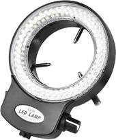 „Dpofirs“ mikroskopo LED lempa, 144 LED lempučių žiedinė lempa, juoda
