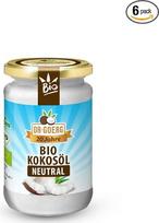„Dr. Goerg Premium“ kokosų aliejus, neutralus maistinis kokosų riebalas, ekologiškas, 200 ml x 6 – 6 vnt. pakuotėje (VPE)