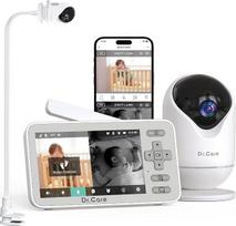 „Dr.Care“ 4 colių „Wi-Fi“ kūdikių stebėjimo monitorius su 1080p kamera, programėle ir tvirtinimo spaustuku