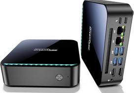 „DreamQuest“ mini kompiuterio korpusas N150, 12-osios kartos procesorius (iki 3,4 GHz), mikro stalinis kompiuteris be RAM ir SSD, palaiko DDR4 ir NVMe SSD, Type-C, 4K HDMI, USB 3.2, „Wi-Fi 5“, „Bluetooth 5.0“, Gigabit Ethernet